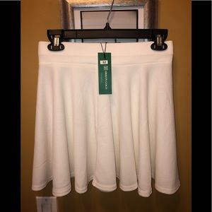 Women’s White Skater Skirt